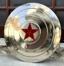22 Inch Captain America Shield - Metal Custom Shield - Bucky Barnes Logo Shield