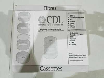 50Stk (1Stk/1,5eur) CDL 900116-.45CL Filtres 0.45µm DIAM 37MM X100 UR