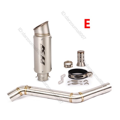 For CF-Moto 650NK 400NK 650MT Slip-on Mid Exhaust Set Pipe 51mm Mufflers Escape - Bild 7 von 12