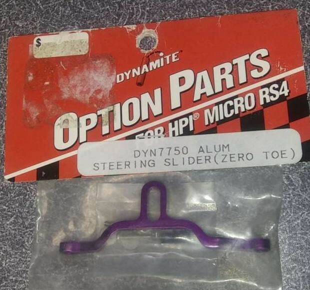 Dynamite Option Parts Aluminum Steering Slider (Zero Toe