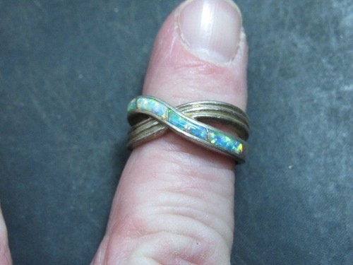 native american fire opal ring