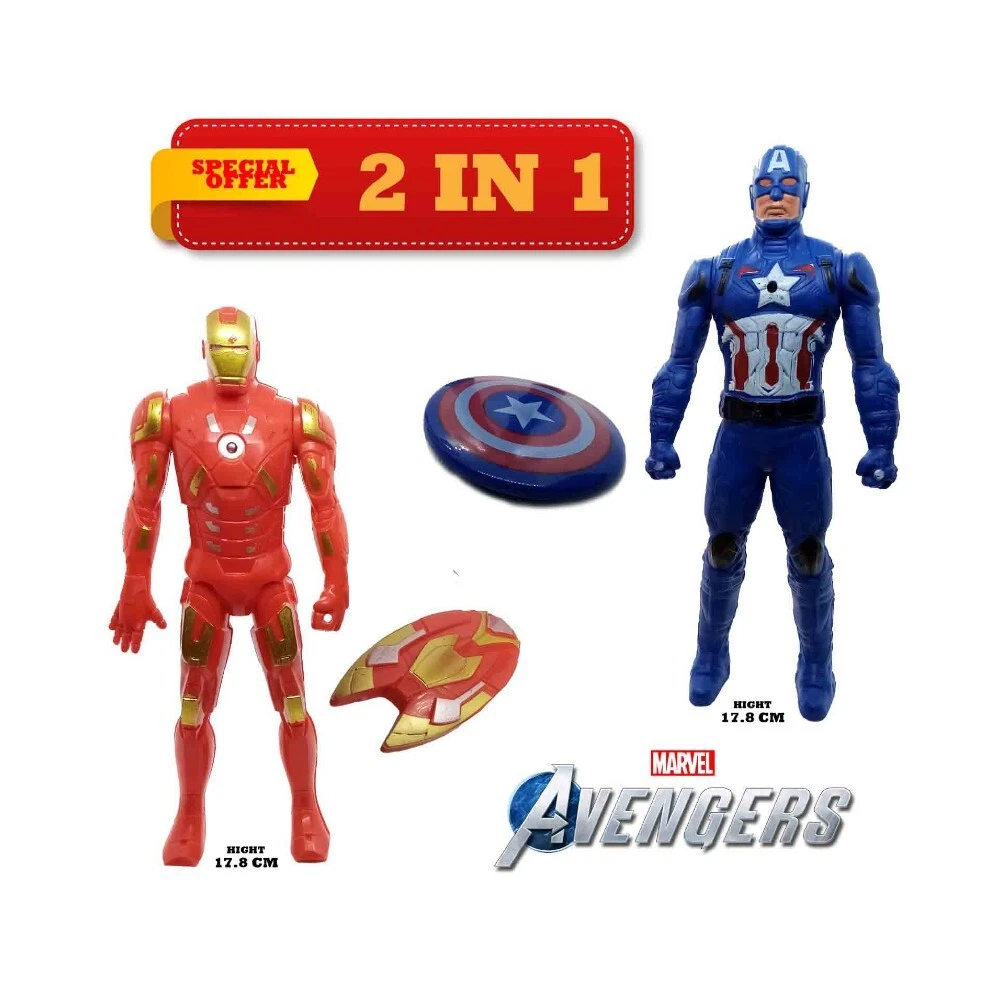 Avengers Plastic Toys Quality Dolls Iron Man And Captain America