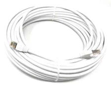 Cat6A White Outdoor Waterproof Direct Burial Ethernet Cable From 75 To 300 Ft