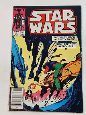 Star Wars 101 NEWSSTAND Marvel Comics Copper Age 1985