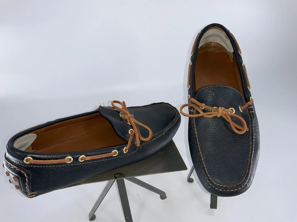 Zapatos mocasines de conducción Brooks Brothers talla 10 D cuero marrón YGI D2S-114 Foto 2 de 4