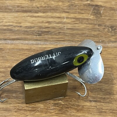 black jitterbug fishing lure Vintage Fred Arbogast Wooden Musky For Sale The Arbogast Jitterbug has been catching bass for more than 75 years Arbogast 3/8 oz Black Jitterbug