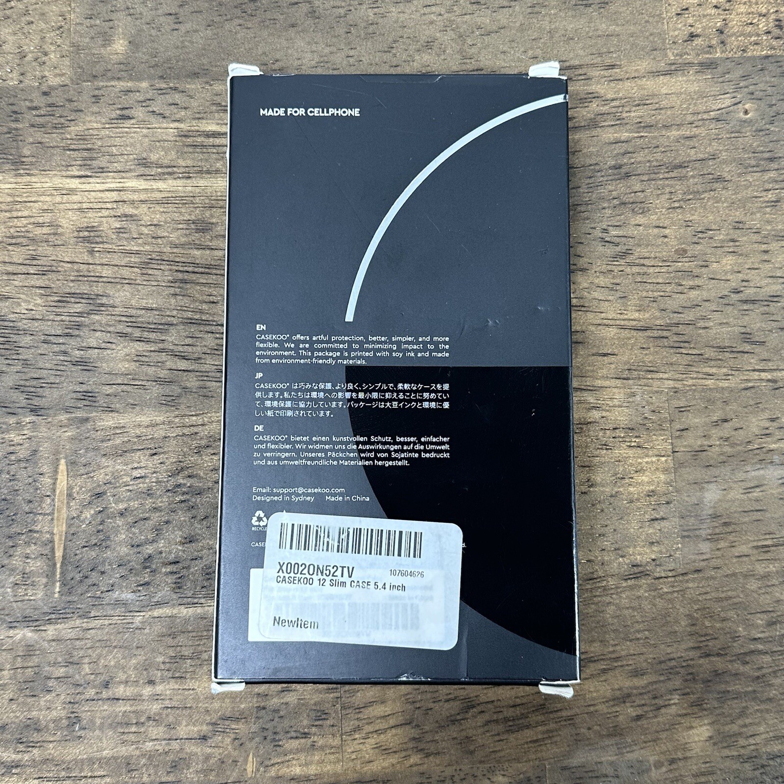 Casekoo iPhone 12 Mini Case 5.4” – Clear Slim Protective Back Cover – New in Box