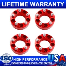 2" 5x4.5 Red Wheel Spacers Adapters 4Packs For Ford Mustang Ranger Explorer Jeep
