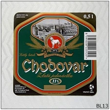 Chodovar Golden Eleven Beer Label (BL13)