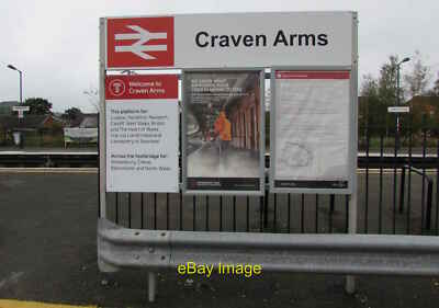 Photo 6x4 Transport for Wales information boards at the edge of Craven Ar c2019