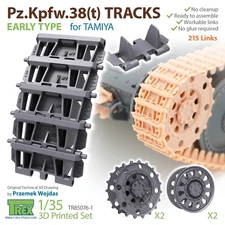1/35 T-Rex Studio #85076-1 Pz.Kpfw.38(t) Tracks Early Type For Tamiya Kits