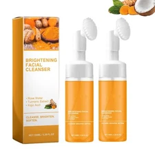 2pcs Turmeric Facial Cleanser, Turmeric Face Wash, Foaming Cleanser for All Skin