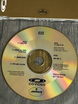 KISS CD Video CDV Lick It Up EP PROMO Gold Disc Japan Japanese