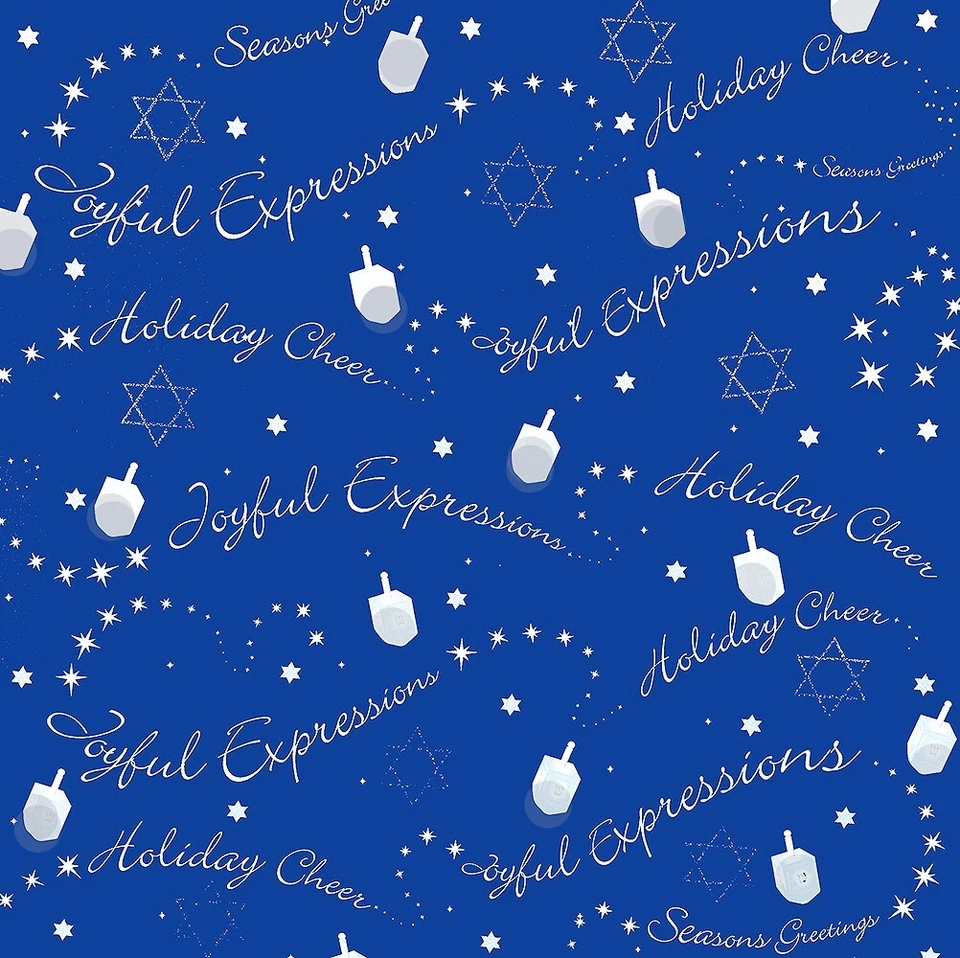 EK Success, Cartulina Hanukkah, 2 x 12", Dreidels, Expresiones, Doble Cara Foto 2 de 3