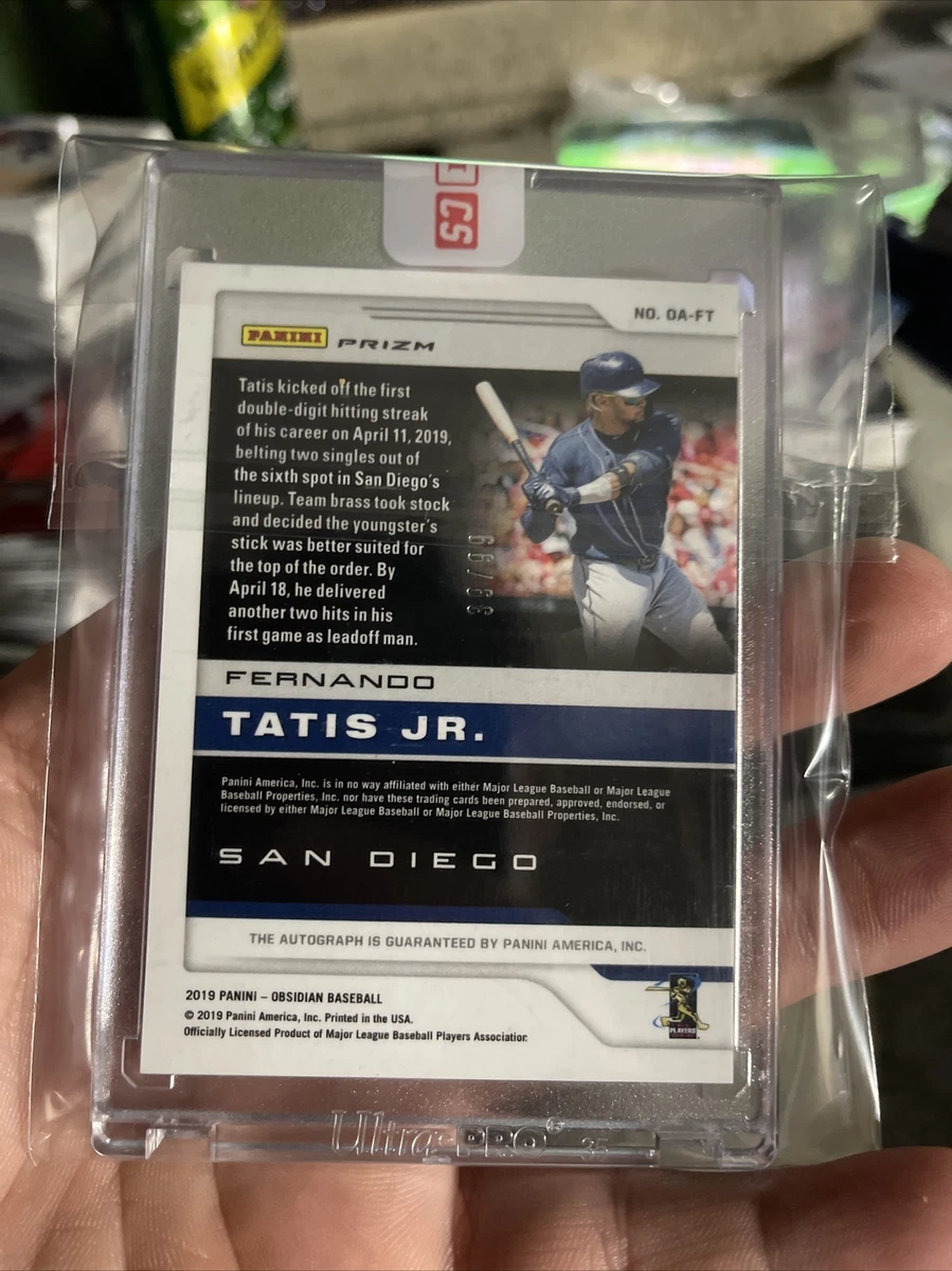 2019 Panini Obsidian FERNANDO TATIS JR AUTO /99 sealed from Panini 