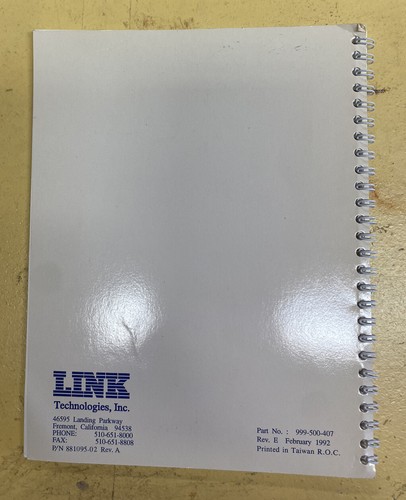 Link Technologies MC5 Users Guide - Picture 2 of 2