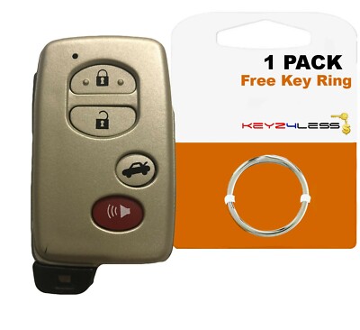 New Uncut Smart Remote Key Shell Case Fob 4Button for TOYOTA 4Runner ...