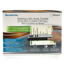 Pandigital Handheld WiFi Wand Scanner 8.5x14 Black  No PC Needed