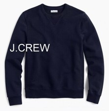 JCREW sweatshirt navy french terry dark blue plain basic crewneck XXL 2XL NWT nr