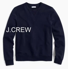 JCREW sweatshirt navy french terry dark blue plain basic crewneck XXL 2XL NWT nr