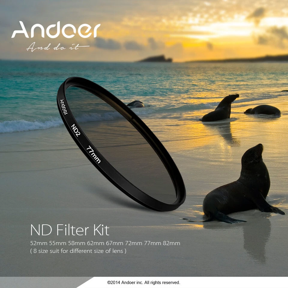 77mm Fader Filter Kit Neutral Density Photography Filter Set (ND2 C2L8 - Image 4 of 4