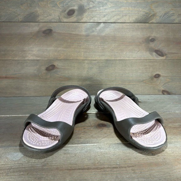 crocs cleo womens size 10 shoes brown slip on comfort sandals - Image 3 of 4