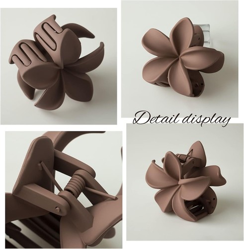 6 PCS Flower Hair Claw Clips Nonslip Matte for Women Thick Hair... - Picture 7 of 8