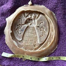 Rubber Latex Mould Angel Garden Wall Plaque Clearance