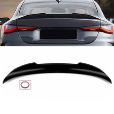 FOR 2021-25 BMW G26 430i GRAN COUPE i4 GLOSS BLACK PSM STYLE Rear TRUNK SPOILER