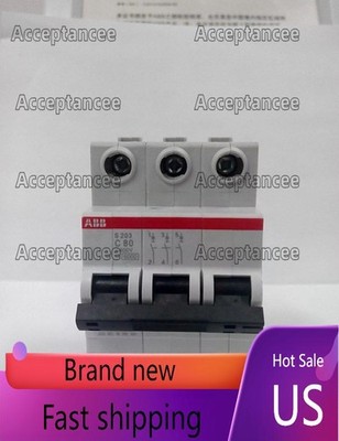 1PC New For ABB S203-C80 3P 80A Circuit Breaker free shipping
