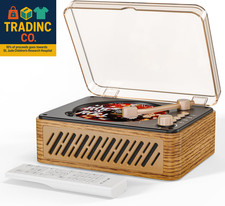 CD Player Music Box with Bluetooth Nostalgic Retro Portable CD Players for Home,