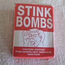 VTG BOX OF 3 STINK BOMBS GLASS AMPULES NOS