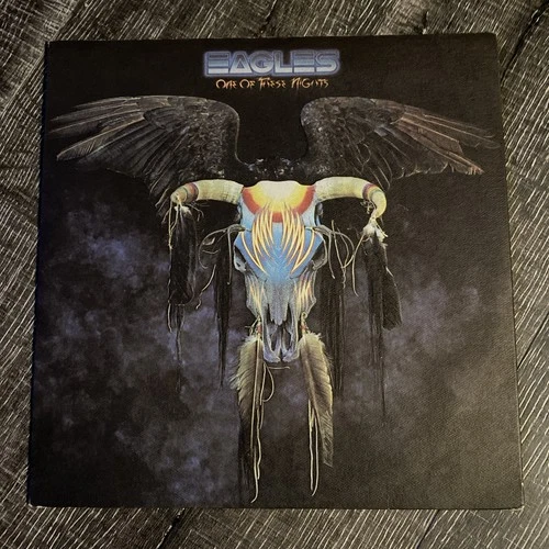 Eagles One Of These Nights Asylum 7E 1039 LP Vinyl Record Rock Embossed Cover