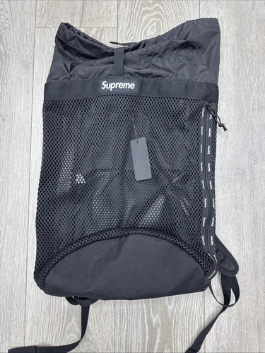Sac à dos SS23 Supreme maille noir sac 21L
