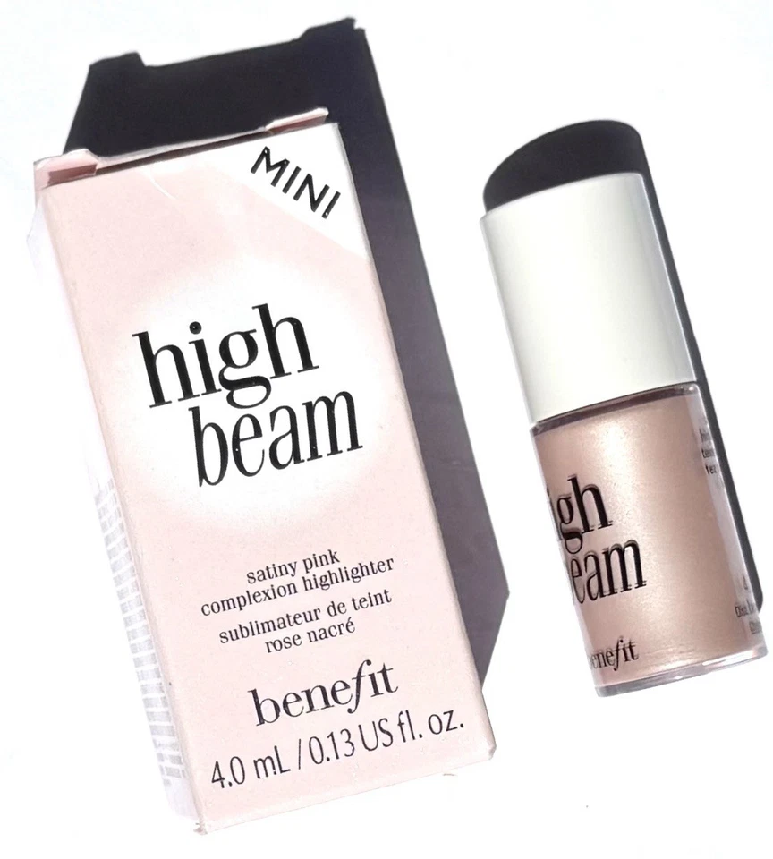 Benefit High Beam Mini Satiny Pink Complexion Highlighter 4ml - Bild 4 von 4