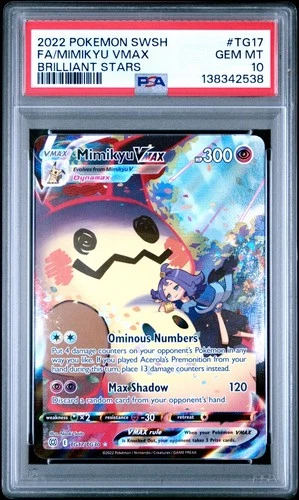Mimikyu VMAX TG17/TG30 PSA 10 | Pokemon SWSH: Brilliant Stars Trainer Gallery