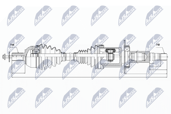 Nty Antriebswelle NPW-VV-032 FüR Volvo-image