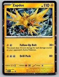 Zapdos 157 Scarlet & Violet Black Star Promo