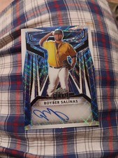 2023 Leaf Metal Royber Salinas 7/8 Blue Cracked Ice