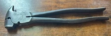 VINTAGE UTICA 10" FENCING PLIERS NO. 1932 WITH TEXTURED GRIPS