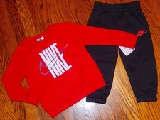 NIKE SPORT AUTHENTIC TODDLERS BOYS BRAND NEW SUIT ORIGINAL 2Pc SET Size 2T, NWT