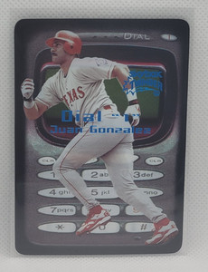 1999 Skybox Thunder Juan Gonzalez "Dial 1" Texas Rangers #2