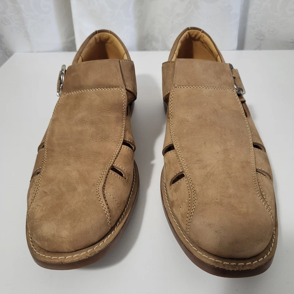 Sandro Moscoloni Vineyard Para hombres Gamuza Cuero Pescador Zapatos Sandalias Talla 10.5 D  Foto 2 de 4