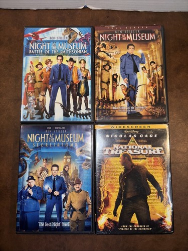Night at the Museum 1 2 3 DVD Trilogy Lot Smithsonian Secret Tomb, W/ National T - Picture 1 of 20