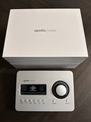 Universal Audio Apollo Solo USB Desktop Audio Interface Phantom Power XLR/TRS