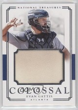 2017 Panini National Treasures Colossal Materials 59/99 Evan Gattis #CM-EG 2j6