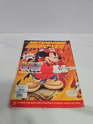 1993 Nintendo Power Vol. 44 Mickey's Magical Quest Cover w/ Mario Vs Wario Comic
