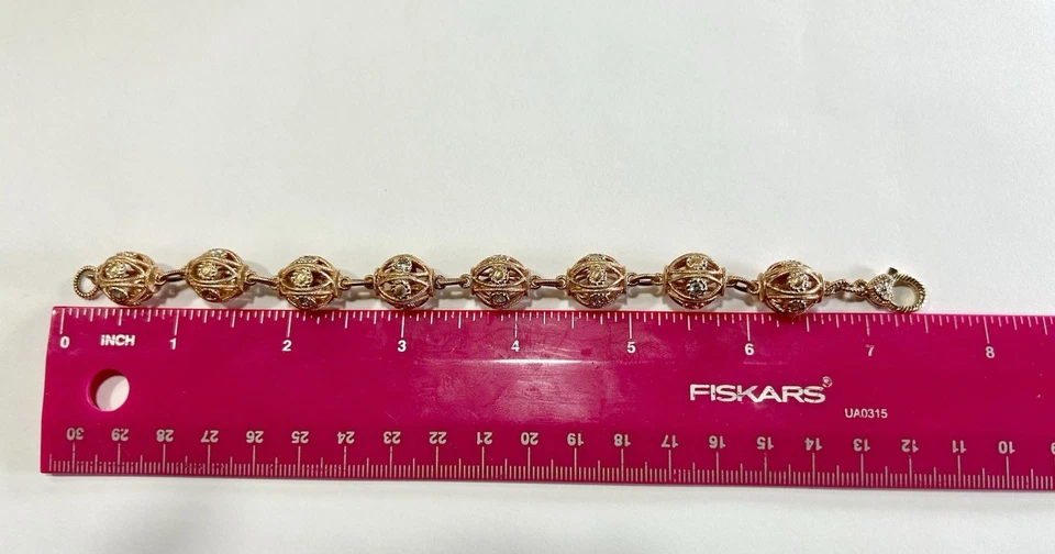 Браслет трюфель Judith Ripka из чистого серебра 14 карат с покрытием из розового золота - Изображение 4 из 4