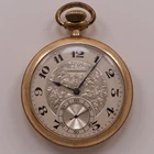 Antique Hamilton 15 Jewels Gold Filled Pocket Watch Pre-Owned Runs (44-70)