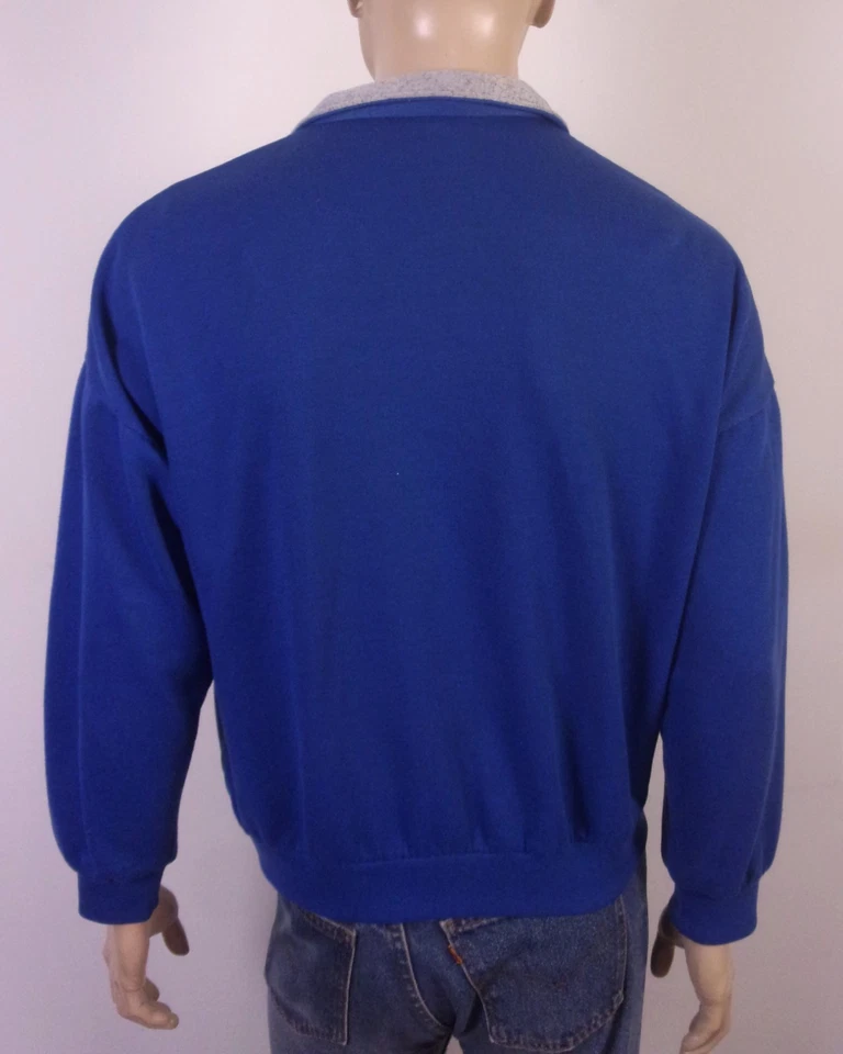 vintage 80s Spalding ReTrO Neon Day Glo Track Jacket Full Zip Sweatshirt SZ L - Image 4 of 4